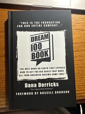 Dream 100 Book by Dana Derricks - Black & White Hardcover